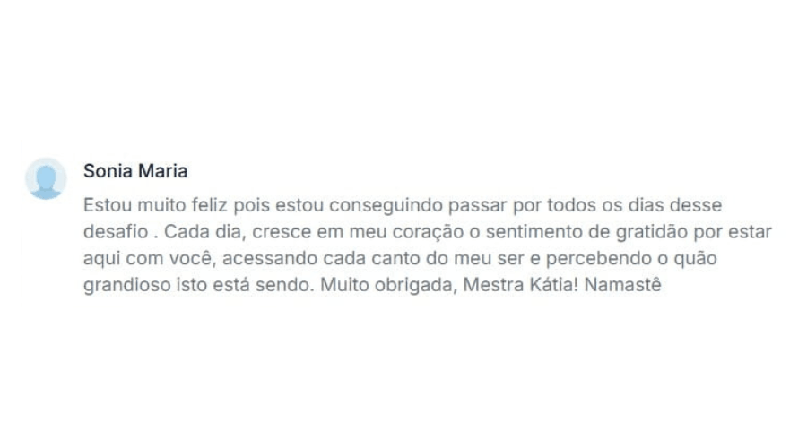 Depoimento de Sonia Maria